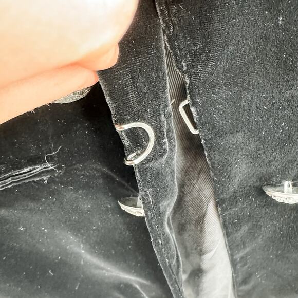 Veronica Beard Blazer Briar Black Miller Double Breasted Velvet Jacket Classic 2 - Picture 9 of 12